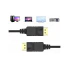 DisplayPort Kábel 1.8 m – DP 1.2 Video és Audio Átvitellel, Full HD / 4K Kompatibilis