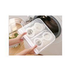   Hálós Cipőmosó és Fehérnemű Mosózsák Cipzárral – Tágas, Zsebes Védőtáska Gépi Mosáshoz