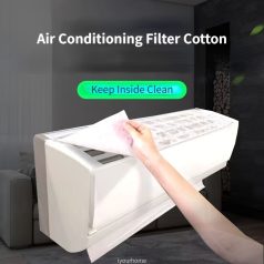  10 db N95 elektrosztatikus légtisztító szűrő falra szerelhető klímákhoz, PM2 szűrésére