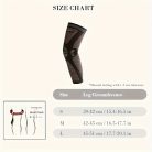 2 db Kompressziós térdtámasz, meleg térdvédő, kötött anyag, nem csúszó, légáteresztő S méret (39-42 cm)