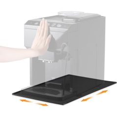   Szilikon alátét kávégépekhez, kompatibilis a De Longhi Magnifica 1 és Philips LatteGo gépekkel Fekete
