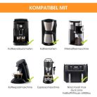 Szilikon alátét kávégépekhez, kompatibilis a De Longhi Magnifica 1 és Philips LatteGo gépekkel Fekete