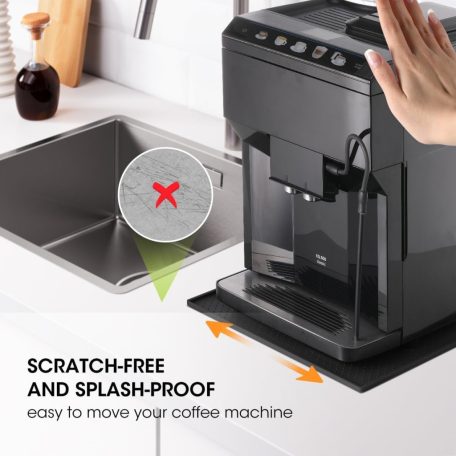 Szilikon alátét kávégépekhez, kompatibilis a De Longhi Magnifica 1 és Philips LatteGo gépekkel Fekete