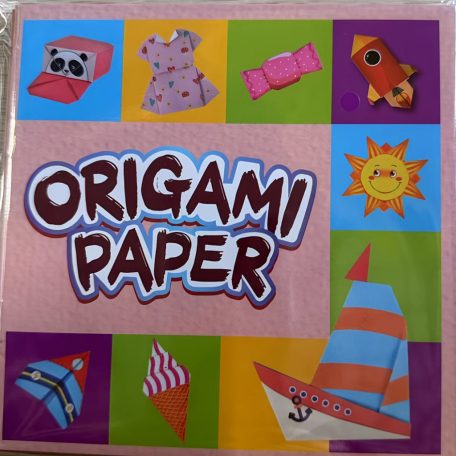 108 db-os kreatív origami papírhajtogatás készlet, 54 origami mintával, lépésről lépésre útmutatóval