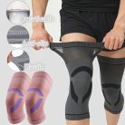 2 db ultravékony, lélegző kompressziós térdtámasz ujj, szürke S méret, 40–60 kg
