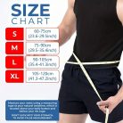 Réz deréktámasz öv, állítható kompressziós hátmerevítő, légáteresztő M méret, derékbőség 74,93–91,44 cm