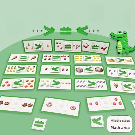 Kapzsi krokodil fejlesztő matematikai játék