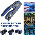 50 db Erős RJ45 krimpelő szett kábelteszterrel, vágóval - Cat5e/Cat5/Cat6 Ethernethez