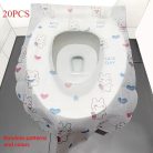 20 db eldobható WC-ülőkevédő, nyuszi mintás