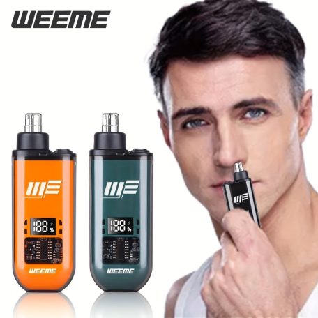 WEEME férfi USB-ről működő fül- és orrszőrnyíró LCD kijelzővel, újratölthető akkumulátorral Narancs