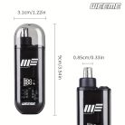 WEEME férfi USB-ről működő fül- és orrszőrnyíró LCD kijelzővel, újratölthető akkumulátorral Narancs