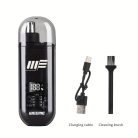 WEEME férfi USB-ről működő fül- és orrszőrnyíró LCD kijelzővel, újratölthető akkumulátorral Fekete