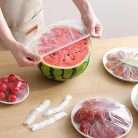 102 db Újrafelhasználható, rugalmas ételtakarók 102 db, színes