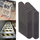 16 db kültéri lépcsőfok csúszásgátló szalag, 4 × 33 cm, beltéri/kültéri lépcsőkhöz, fokokhoz és hajókhoz Fekete és sárga