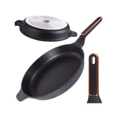   Nagy méretű tapadásmentes indukciós gáz grill serpenyő 32cm XXL
