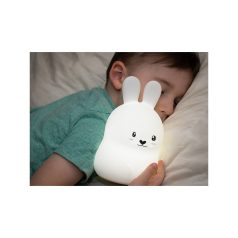   Gyerekéjszakai lámpa vezérlésével, érintésérzékeny, RGB színváltóval, távirányítóval - nyuszi