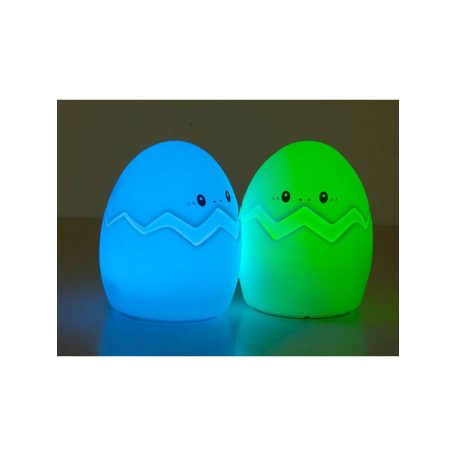 Gyerek éjjeli lámpa LED tojás RGB távirányítóval és USB csatlakozóval