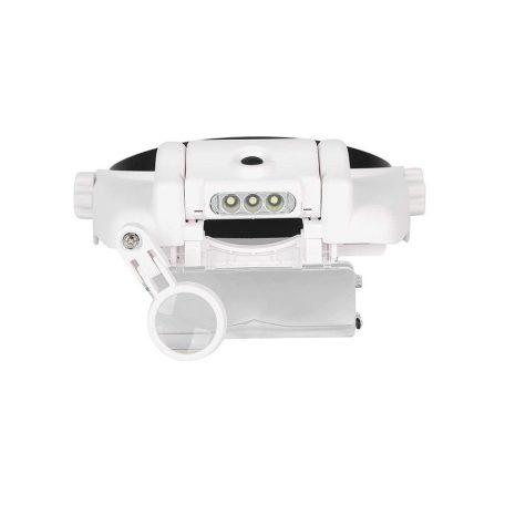 Fejlámpás fejvédő luxus 3 LED 11.5x