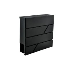   S6238 levéldoboz - antracit színű, modern design, házhoz szállítás, acél anyag