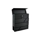 S6238 levéldoboz - antracit színű, modern design, házhoz szállítás, acél anyag