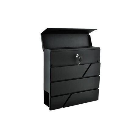 S6238 levéldoboz - antracit színű, modern design, házhoz szállítás, acél anyag