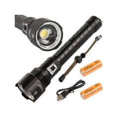   Katonai, nagy teljesítményű zseblámpa Cree XHP160 LED-del